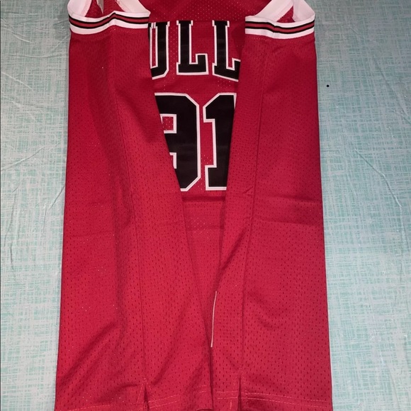Nwt Adult Large MITCHELL NESS CHICAGO BULLS DENNIS RODMAN 1997-98 JERSEY Patch - Picture 9 of 9
